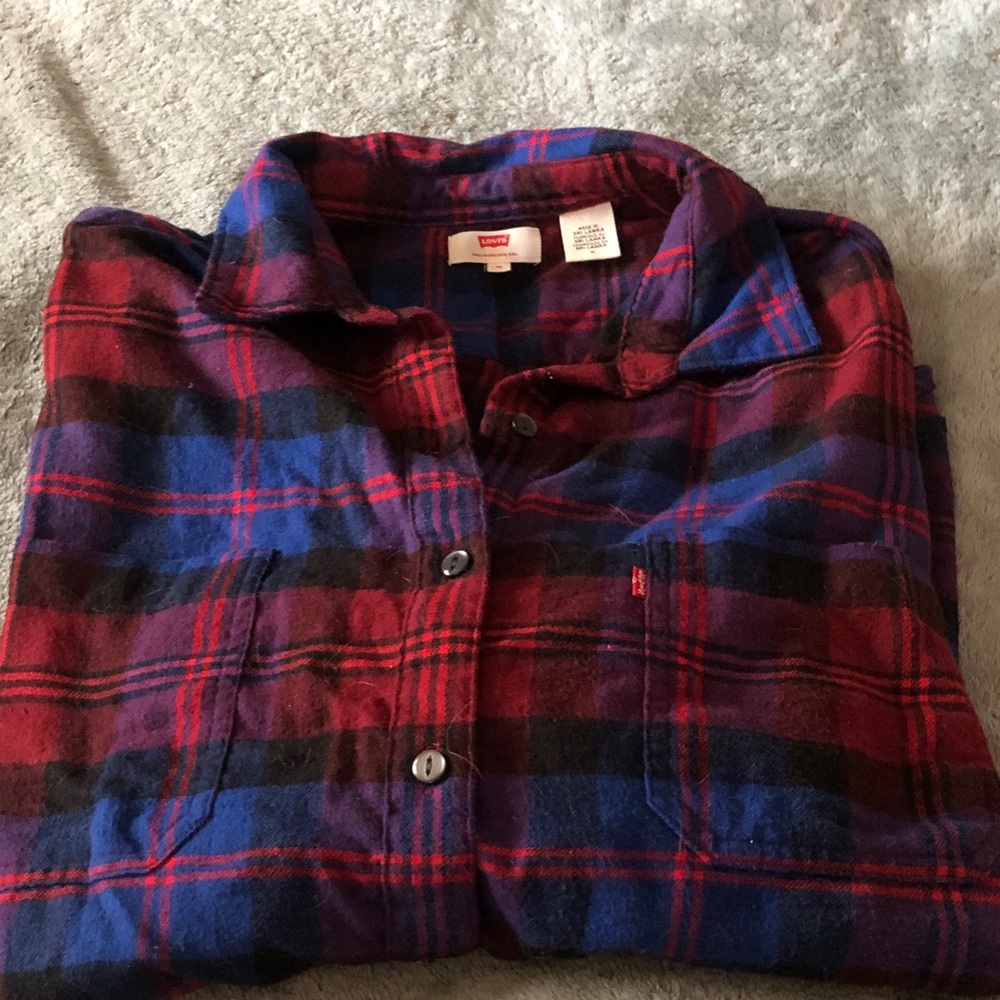 Levi's Red and Blue Checkered flannel shirt
